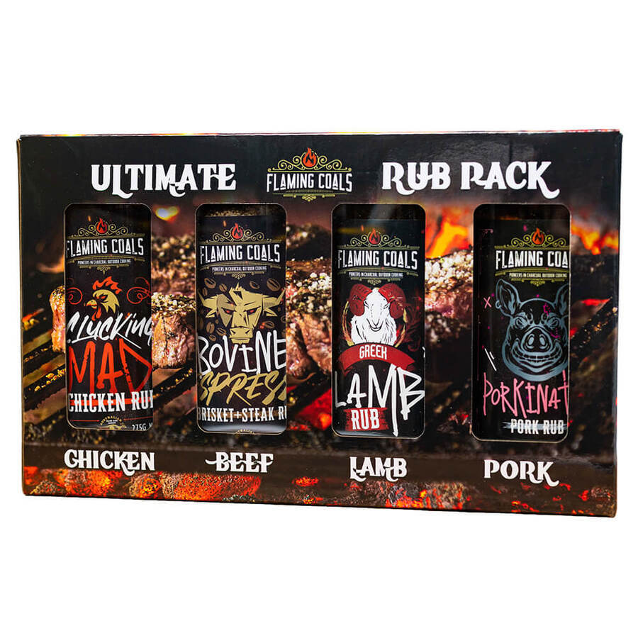 Flaming Coals Ultimate 4 Rub Pack