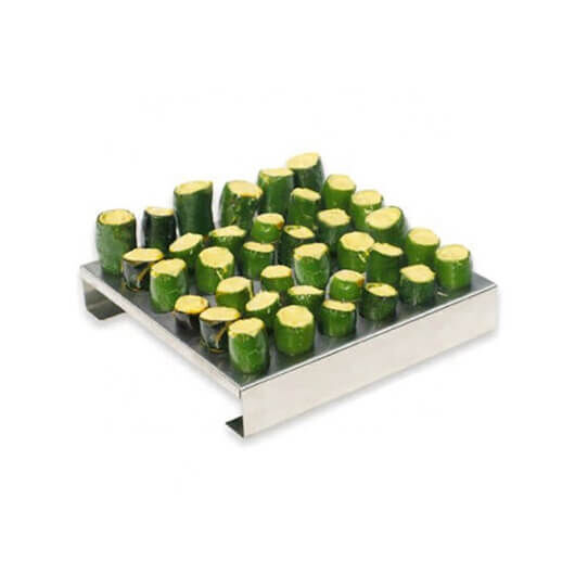 Jalapeno Popper Tray - 36 Hole - Flaming Coals