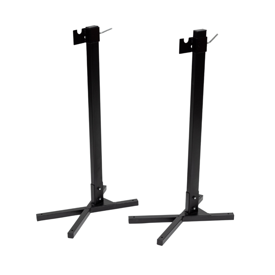 2x Heavy Duty Portable Spit Rotisserie Stands/ DIY Legs | Flaming Coals