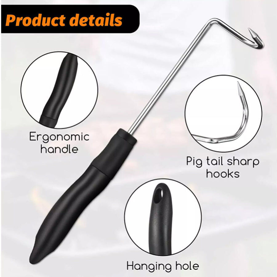 Pig Tail BBQ Flipper  Buy a BBQ Meat Hook Flipper in Australia