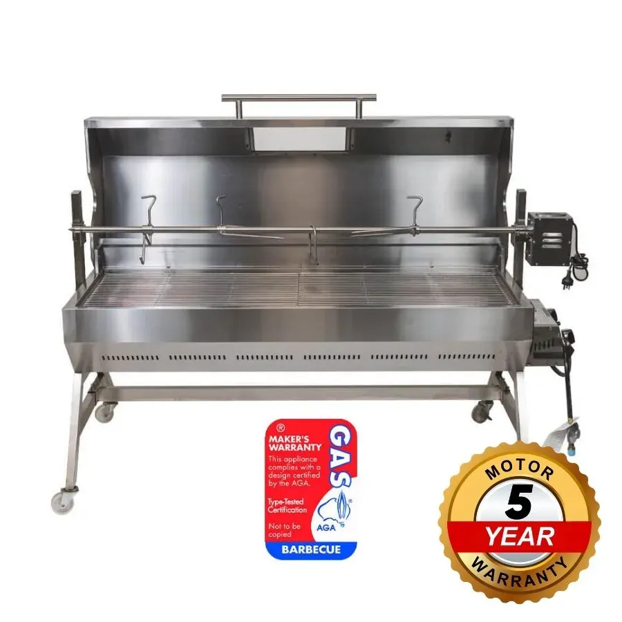 DUAL FUEL Charcoal and Gas Spit Roaster 1500mm