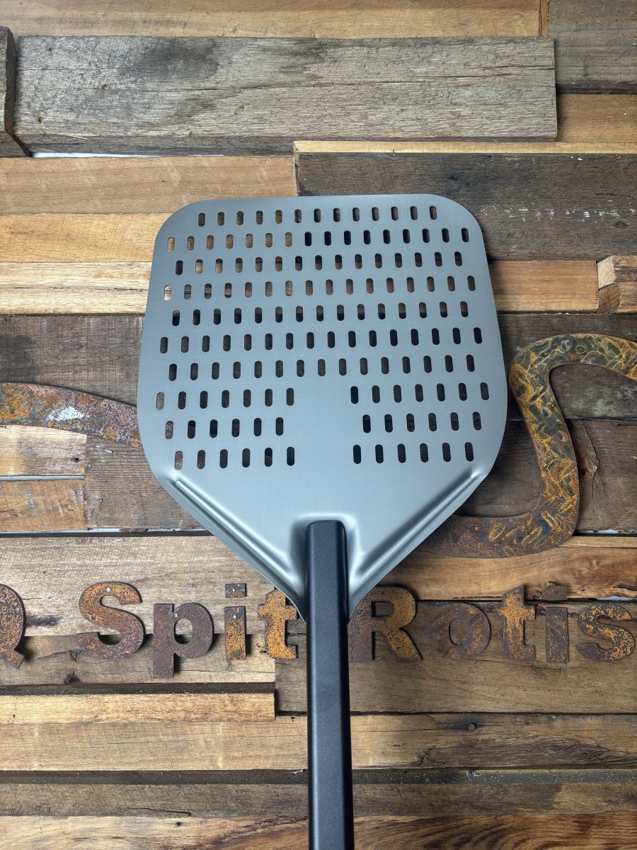 This image shows the perforated pizza peel.