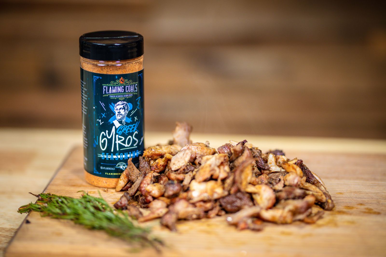 This image shows the Gyros Rub and Chicken Gyros.