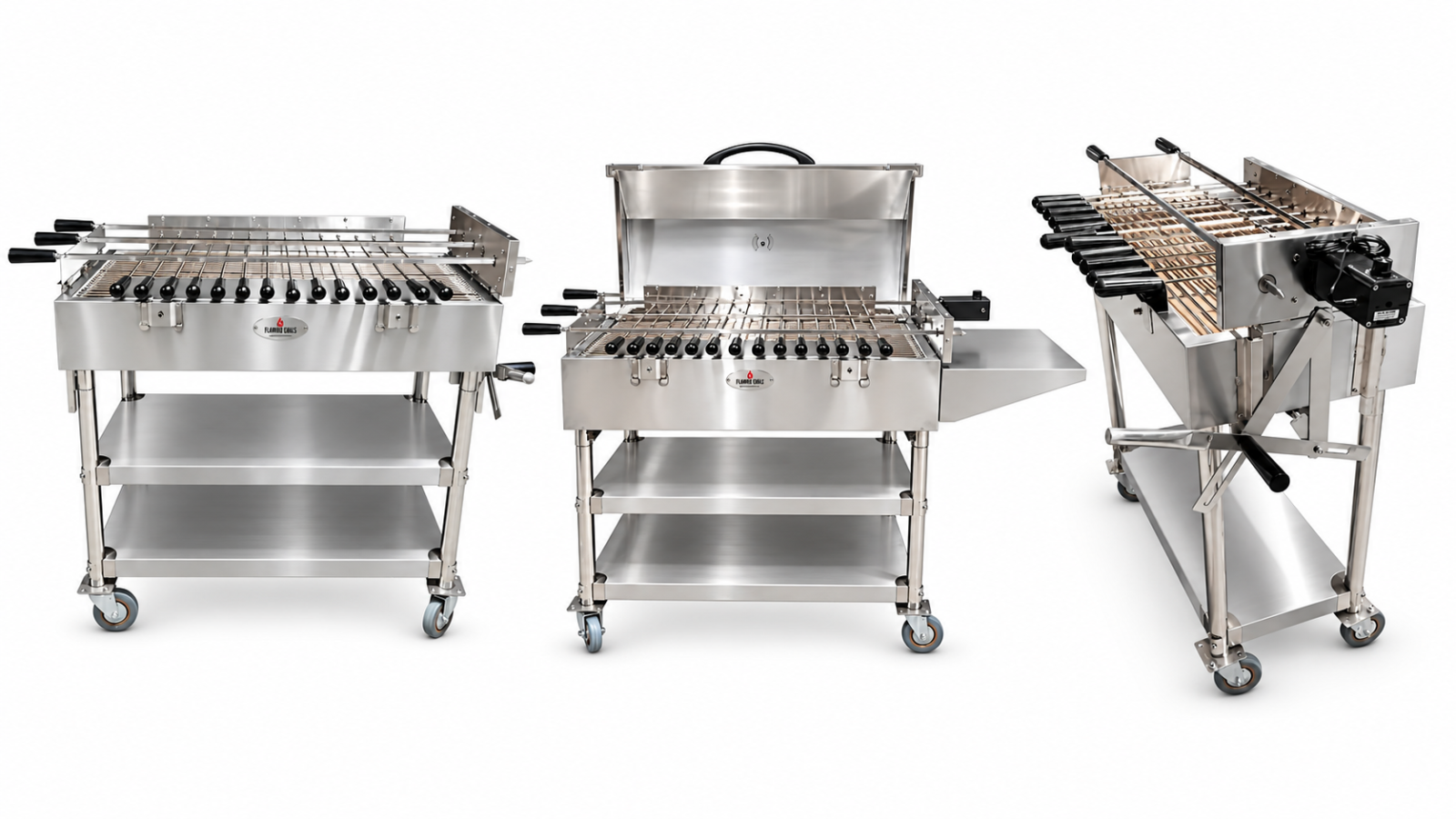 This image shows the 3 new cyprus spits with firebricks. This image shows the 3 new cyprus spits with firebricks.