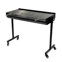 Charcoal BBQ with Stainless Steel Grill by Flaming Coals 