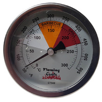 BBQ Smoker Thermometer Gauge - Medium by Flaming Coals