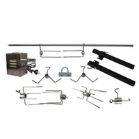 DIY BBQ Spit Rotisserie Set -The Works with 2 Meter Skewer, 30KG Motor [motor: 240v Motor- 30kg Load (MO001)