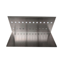 Stainless Steel Log Holder | Heat Deflector - Flaming Coals