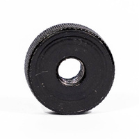 Knurled Round Nut – Black (M8) Doughnut