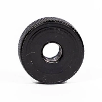 Knurled Round Nut – Black (M8) Doughnut