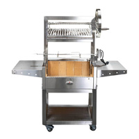 Stainless Steel Parrilla Argentinian BBQ with Rotisserie 610mm x 550mm