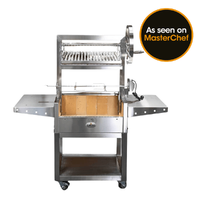 Stainless Steel Parrilla Argentinian BBQ with Rotisserie 610mm x 550mm
