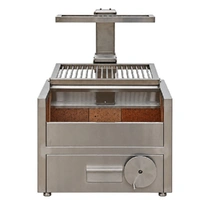 Pro Built-In Parrilla Argentinian BBQ Grill with Warming Rack