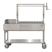 Classic Parrilla Argentina Grill with Brasero - Stainless Steel