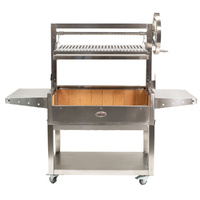 Stainless Steel Parrilla Argentinian BBQ with Rotisserie 885mm x 550mm