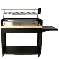 Parrilla BBQ with Stand Fire Bricks and Spit Combo