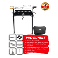 Cyprus Spit - Original Cypriot Souvla | Flaming Coals - Pro Bundle