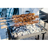 Skewer for Extra Large Cyprus Spit Roaster | Flaming Coals