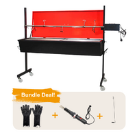 Flaming Coals Warrior Pig Spit Roaster - 60kg Capacity Bundle