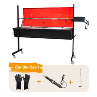 Flaming Coals Warrior Pig Spit Roaster - 60kg Capacity Bundle
