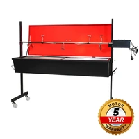 Warrior Pig Spit Roaster - 60kg Capacity | Flaming Coals