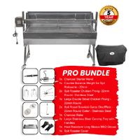 1200 Stainless Steel Spartan Spit Roaster  Pro Bundle