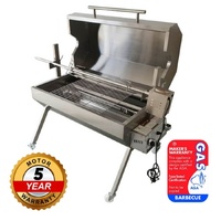 Dual Fuel Spit Roaster 1000 - 30kg Capacity | Flaming Coals