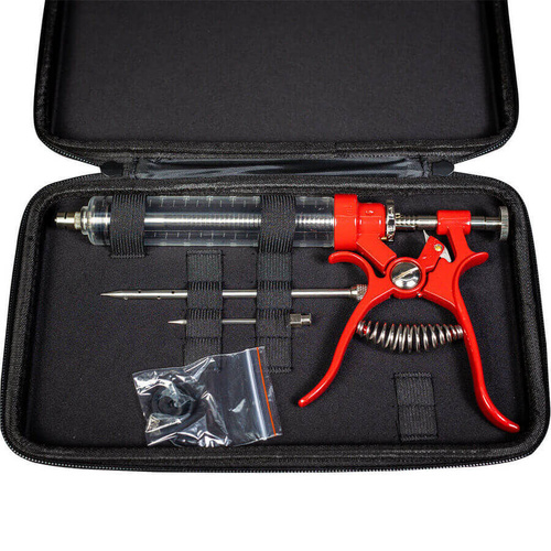 Pistol Grip Injector 50ml with Case - Flaming Coals