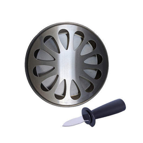 Oyster Wheel and Knife Combo Pack - Flaming Coals