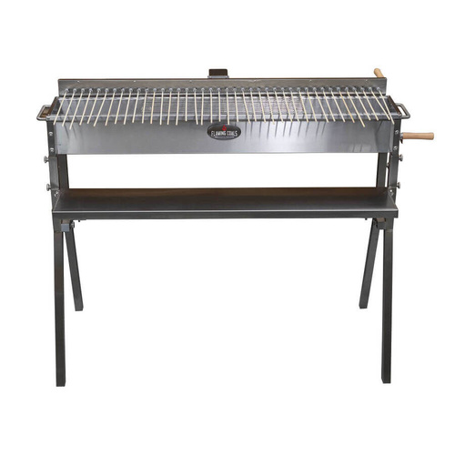 Stainless Steel Hibachi BBQ with 40 kebab skewers by Flaming Coals