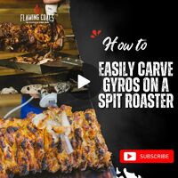 How to easily carve Gyros on a spit roaster image
