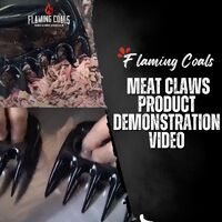 Flaming Coals Meat Claws Product Demonstration Video image