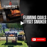 Flaming Coals Offset Smoker image