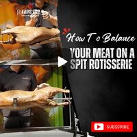 How To Balance Your Meat On A Spit Rotisserie image