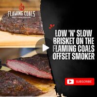 Low 'n' Slow Brisket on the Flaming Coals Offset Smoker image