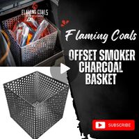Flaming Coals Offset Smoker Charcoal Basket image