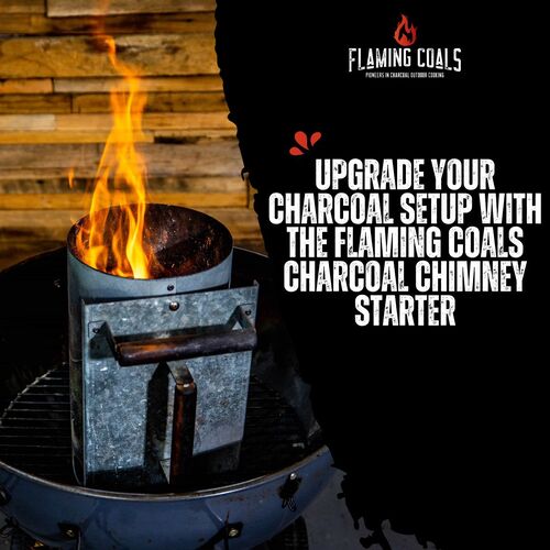 Upgrade Your Charcoal Setup with the Flaming Coals Charcoal Chimney Starter image