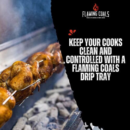 Keep Your Cooks Clean and Controlled with a Flaming Coals Drip Tray image