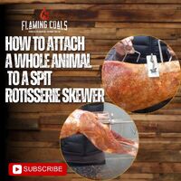 How to Attach a Whole Animal to a Spit Rotisserie Skewer image