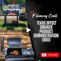 Flaming Coals Texas Offset Smoker Product Demonstration Video image