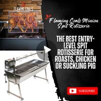 Flaming Coals Minion Spit Rotisserie: The Best Entry-level Spit Rotisserie for Roasts, Chicken or Suckling pig image