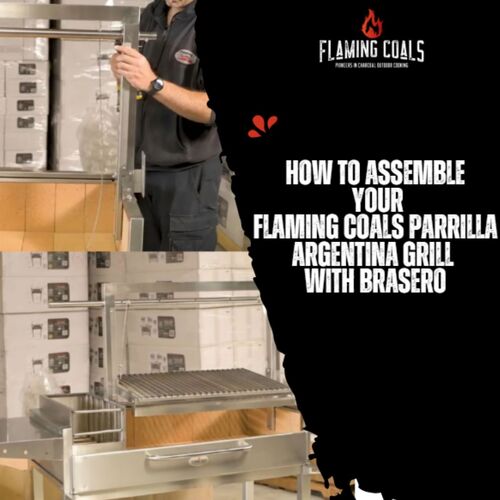How To Assemble Your Flaming Coals Parrilla Argentina Grill With Brasero image