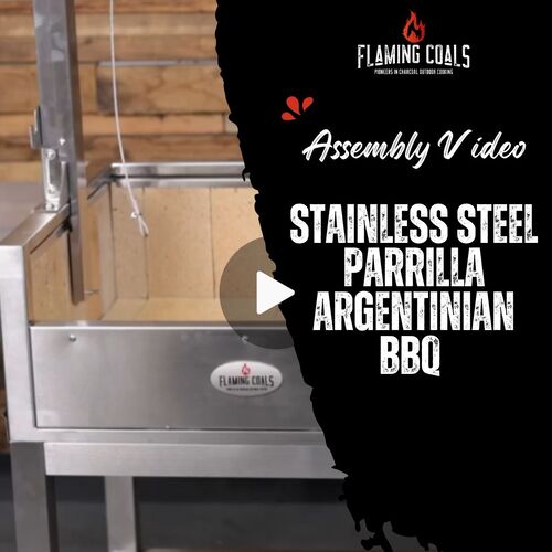 Stainless Steel Parrilla Argentinian BBQ Assembly Video image