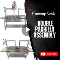 Flaming Coals Double Parrilla Assembly image