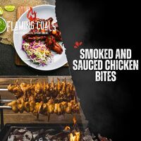 Smoked and Sauced Chicken Bites image