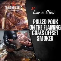 Low 'n' Slow Pulled Pork on the Flaming Coals Offset Smoker image