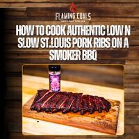 How to Cook Authentic Low n Slow St.Louis Pork Ribs on a Smoker Bbq image