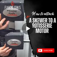 How to attach a skewer to a rotisserie motor image