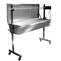 Flaming Coals Charcoal Warrior Pig Spit Roaster Product Demonstration Video image