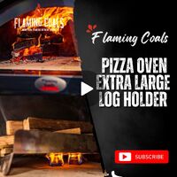 Flaming Coals Pizza Oven Extra Large Log Holder image